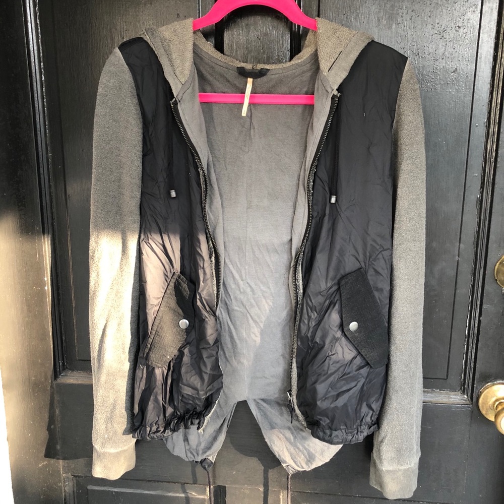 *SOLD* Free People One nylon/cotton hooded jacket